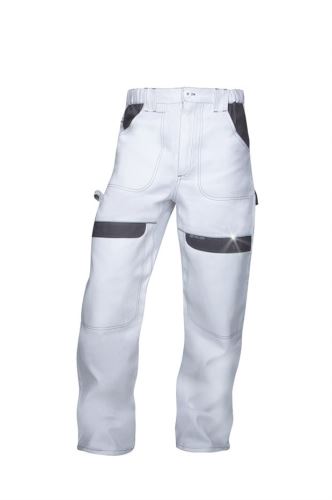 ARDON COOL TREND / Montérkové nohavice - biela/sivá 52