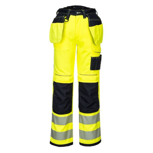 PORTWEST HI-VIS PW306 / Reflexné strečové nohavice, 12 vreciek