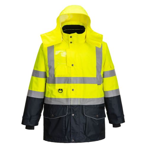 PORTWEST HI-VIS BUNDA 7V1 CONTRAST TRAFFIC S426 / Reflexná multifunkčná bunda 7v1