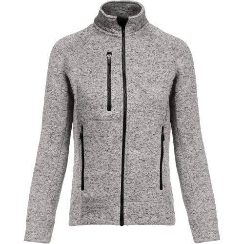 KARIBAN VINTAGE FULL ZIP HEATHER JACKET K9107 / Dámska mikinová bunda