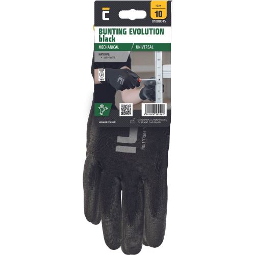 CERVA BUNTING BLACK EVOLUTION blister / Povrstvené rukavice