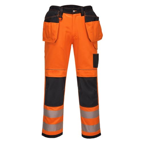 PORTWEST HI-VIS PW306 / Reflexné strečové nohavice, 12 vreciek