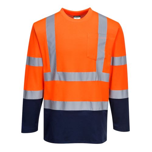 PORTWEST HI-VIS COTTON S280 / Funkčné reflexné tričko, dl. rukáv