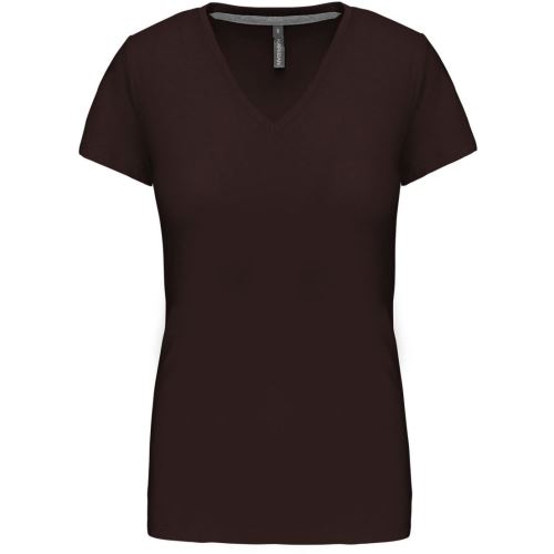 KARIBAN VINTAGE V-NECK K381 / Dámske tričko s krátkym rukávom