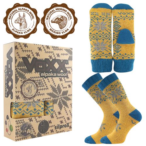 VoXX ALTA SET / Sada vlnených ponožiek a pletených palčiakov