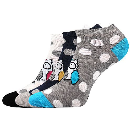 BOMA PIKI / Dámske bavlnené ponožky s bodkami