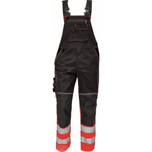 CERVA KNOXFIELD HI-VIS DW275 / Pracovné reflexné nohavice s trakmi