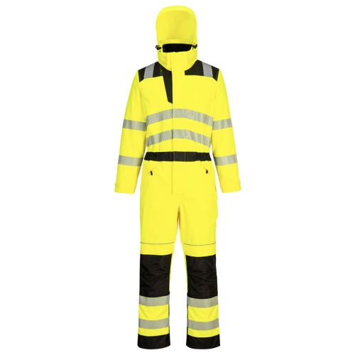 PORTWEST HI-VIS PW355 / Reflexná kombinéza do dažďa