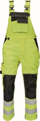 CERVA KNOXFIELD HI-VIS FL290 / Reflexné nohavice s trakmi