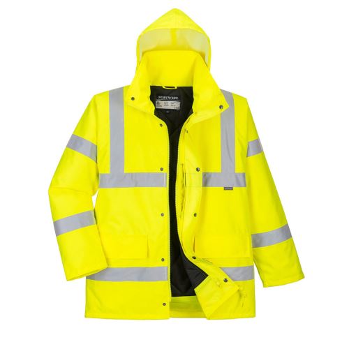 PORTWEST HI-VIS BUNDA S461 / Reflexná zateplená priedušná bunda