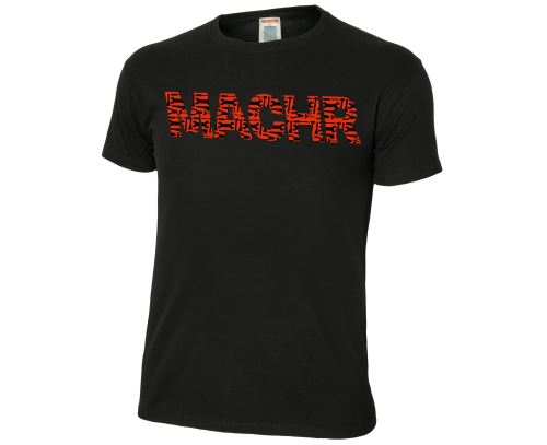 BENNON MACHR TOOL T-SHIRT BLACK / Bavlnené tričko s krátkym rukávom