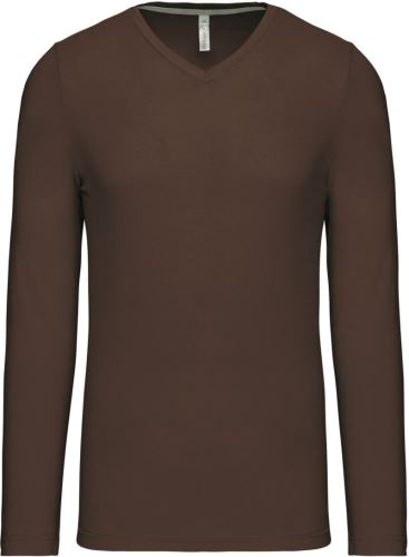 KARIBAN VINTAGE V-NECK K358 / Pánske tričko s dlhým rukávom