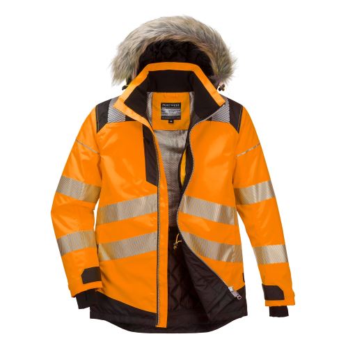 PORTWEST HI-VIS PW369 / Zimná reflexná bunda, vodeodolná