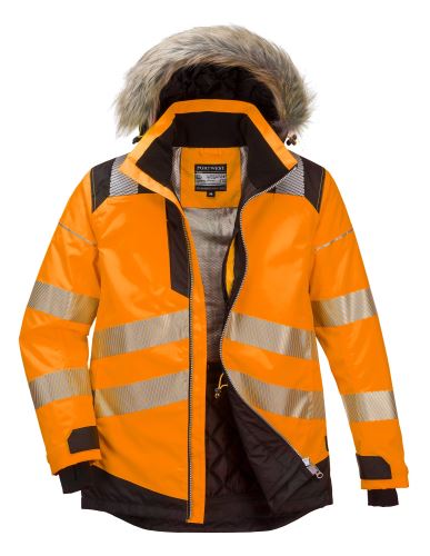 PORTWEST HI-VIS PW369 / Zimná reflexná bunda, vodeodolná