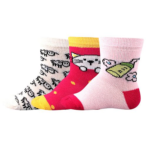 BOMA BEJBIK / Dojčenské farebné ponožky, 3 páry