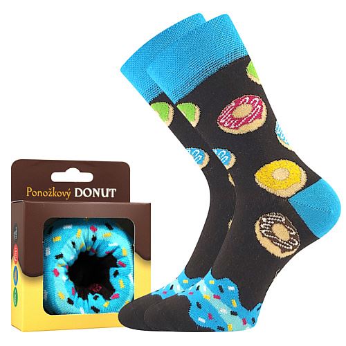 BOMA DONUT / Slabé ponožky s donuty v krabičke