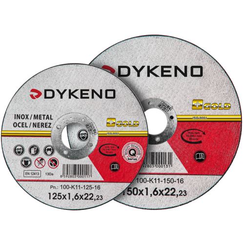 DYKENO 100-K11-125-10 / Kotúč rezný - 125x1x22 mm 125 mm