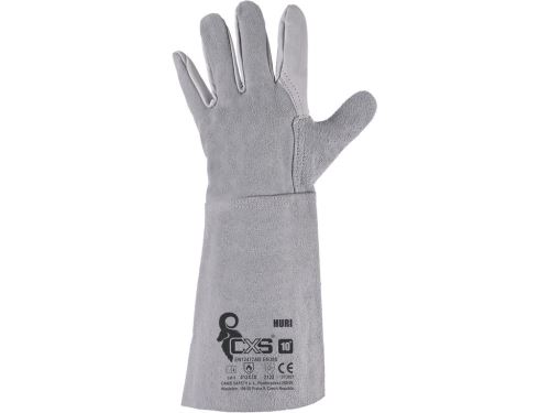 CXS HURI / Zváracie kožené rukavice - šedá 10