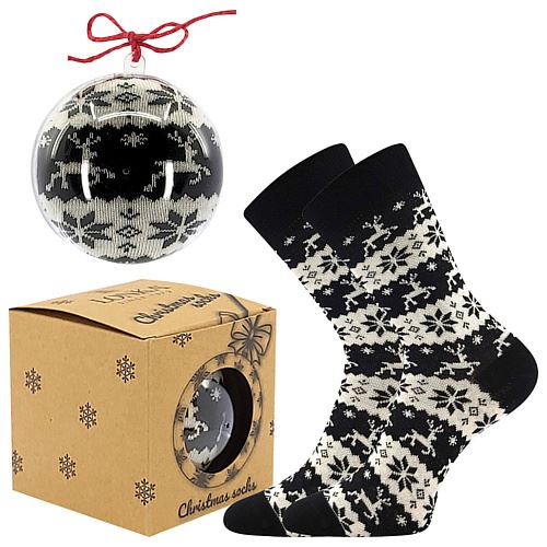 LONKA ELFI / Vianočné ponožky s nórskym vzorom