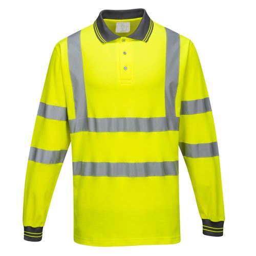 PORTWEST HI-VIS BAVLNA S271 / Funkčná reflexná polokošeľa, dl. rukáv