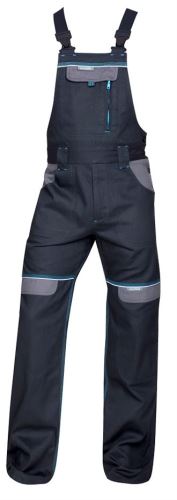 ARDON COOL TREND / Montérkové nohavice s trakmi - biela/sivá 58