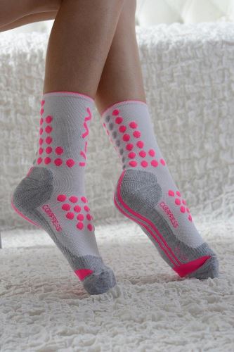 VoXX FINISH / Kompresné športové ponožky s bodkami