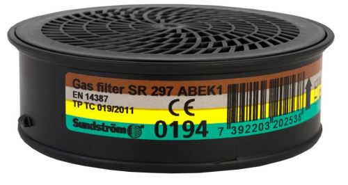 ARDON SUNDSTRÖM® SR 297 / Plynový filter ABEK1 pre polomasky a celotvárové masky H02-5312