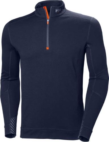 HELLY HANSEN LIFA 75107 / Pánske funkčné tričko s 1/4 zipsom z merino vlny