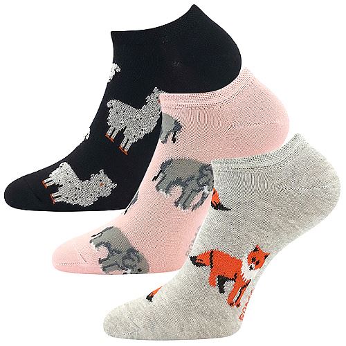 BOMA PIKI / Dámske bavlnené ponožky so zvieratkami