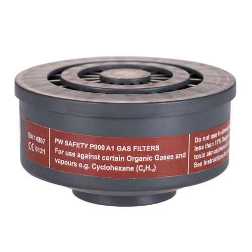 PORTWEST P900 / Plynový filter, trieda A1, 6 ks v balení - šedá Univerzálna