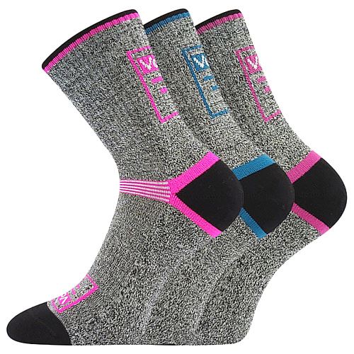 VoXX SPECTRA / Dámske melírované bavlnené ponožky