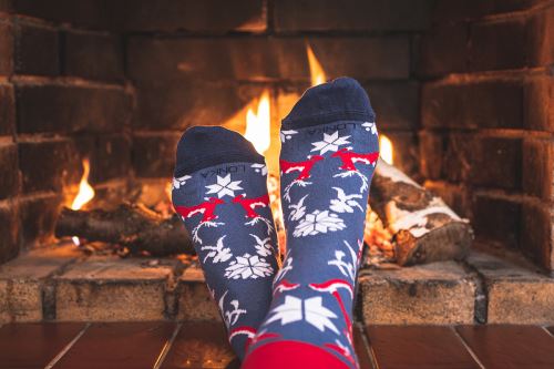 LONKA DAMERRY / Obrázkové ponožky s vianočným motívom, 3 páry