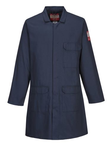 PORTWEST BIZFLAME PLUS FR34 / Nehorľavý antistatický kabát - námorná modrá