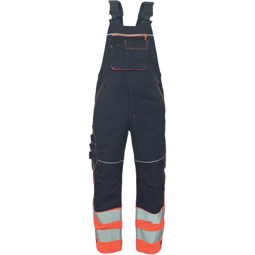 CERVA KNOXFIELD HVPS DW / Nohavice s trakmi v kombinácii s HI-VIS spodnou časťou nohavíc