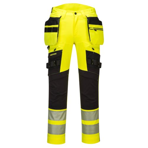 PORTWEST HI-VIS DX442 / Reflexné strečové nohavice, 16 vreciek