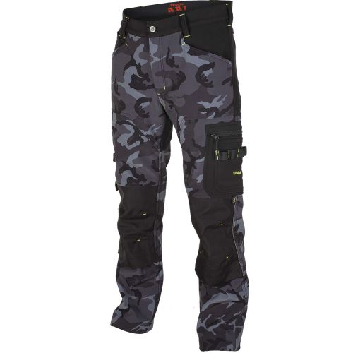 BENNON CAMOS TROUSERS BLACK/GREY / Pracovné softshellové nohavice