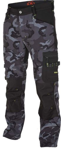 BENNON CAMOS TROUSERS BLACK/GREY / Pracovné softshellové nohavice