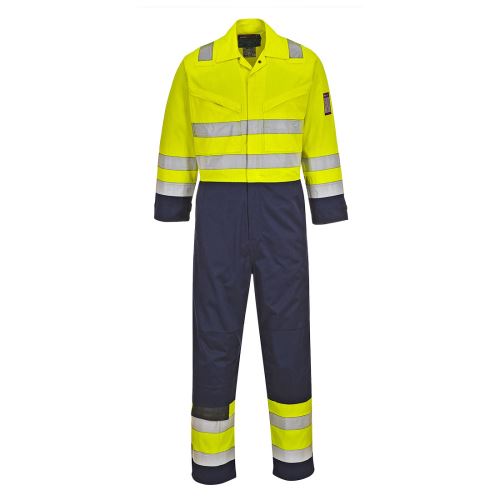 PORTWEST HI-VIS MODAFLAME MV28 / Nehorľavá reflexná kombinéza, antistatická