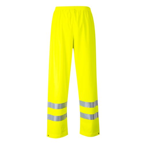 PORTWEST HI-VIS SEALTEX FR43 / Nehorľavé reflexné nohavice do dažďa