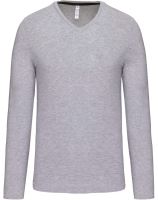 KARIBAN VINTAGE V-NECK K358 / Pánske tričko s dlhým rukávom KARIBAN VINTAGE V-NECK K358 / Pánske tričko s dlhým rukávom