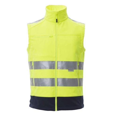 PAYPER TRAFFIC FLUO 001449-0090 / Dvojfarebná reflexná softshellová vesta