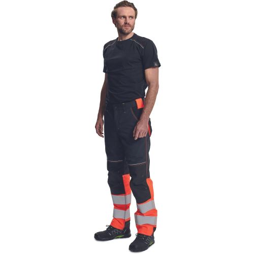 CERVA KNOXFIELD HVPS DW / Nohavice do pása v kombinácii s HI-VIS spodnou časťou nohavíc