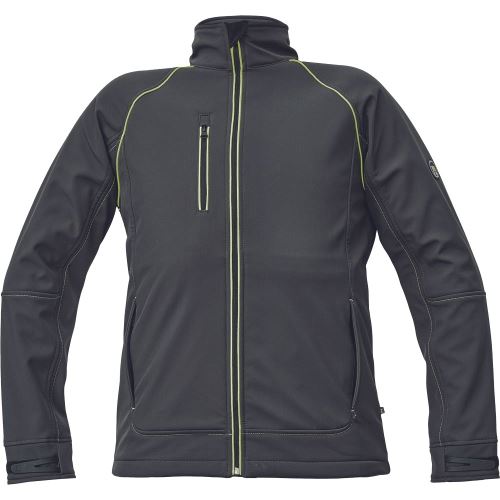 SHELDON softshell bunda antrac/žltá