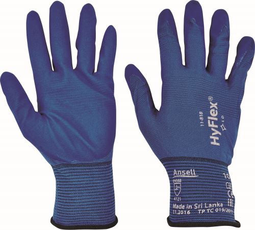 ANSELL HYFLEX 11-818 / Máčané rukavice, nitrilová pena Ansell FORTIX