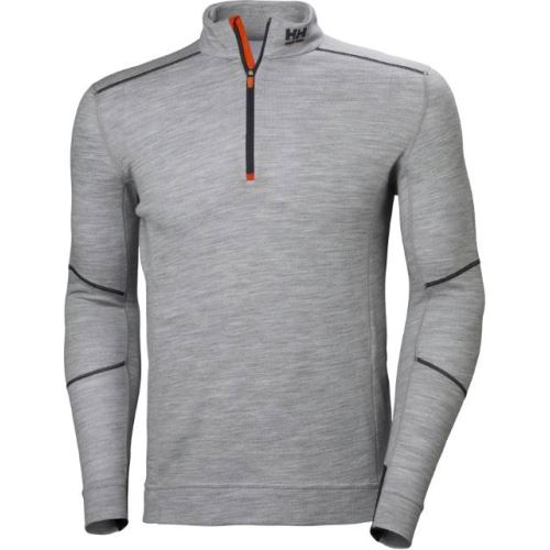 HELLY HANSEN LIFA 75107 / Pánske funkčné tričko s 1/4 zipsom z merino vlny