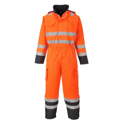 PORTWEST HI-VIS BIZFLAME S775/ Nehorľavá reflexná kombinéza do dažďa, antistatická