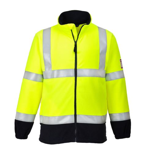 PORTWEST HI-VIS MODAFLAME FR31 / Nehorľavá reflexná mikina na zips, antistatická