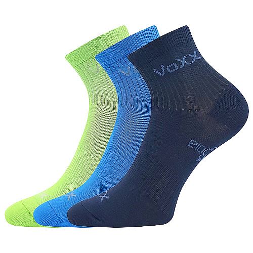 VoXX BOBBIK / Detské priedušné športové ponožky, BIO bavlna, 3 páry