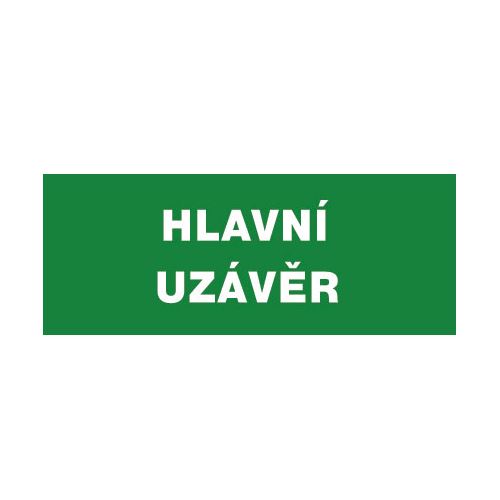 TABUĽKA / Hlavný uzáver