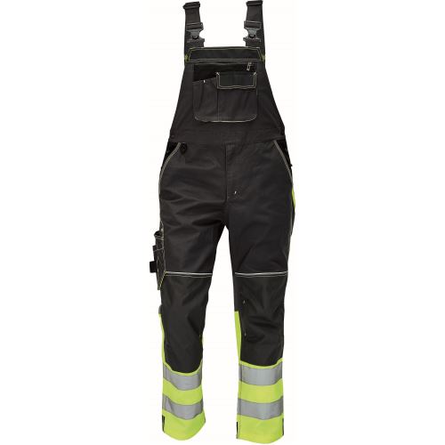 CERVA KNOXFIELD HI-VIS DW275 / Pracovné reflexné nohavice s trakmi